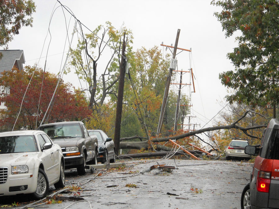 Downed power lines